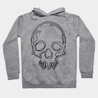 Skull Line Art Design B Hoodie